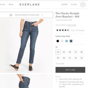 Everlane The Cheeky Straight Jean (Regular)